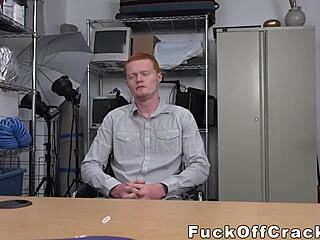 Redhead Guy Pleasures Monster Dick For Cash