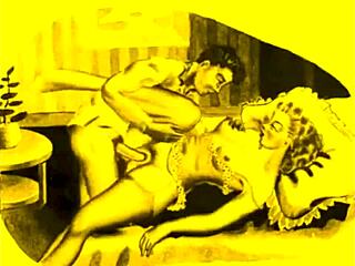 hey, check out this vintage erotic anime illustration