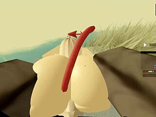 Hej, poglej to ljubko blondinko, ki se trdo upogne