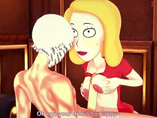 Beth Smith enjoys hard sex in Rick and Morty fantasy