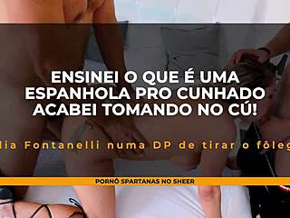 spanish milf orders pizza, ends with double penetration. big ass assfucking fun.