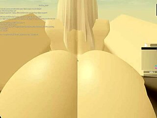 Ey, mira a esta rubia linda siendo doblada duro