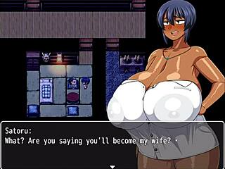 Garota bronzeada Natsuki em jogo hentai ep 39 esposa fodendo cru