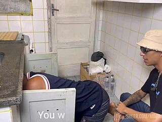 The hot plumber neighbor arrived, and he’s incredibly attractive.