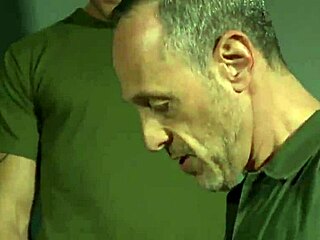 hot gay group blowbang turns into bukkake orgy