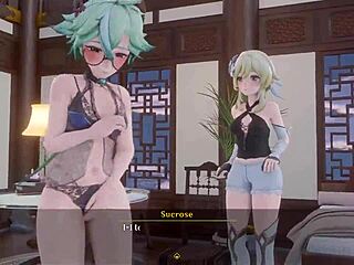 Pinksama Brings Wild Lesbian Futanari Action in Mondstadt Night