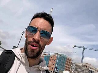 Watch this stud jerk off outdoors