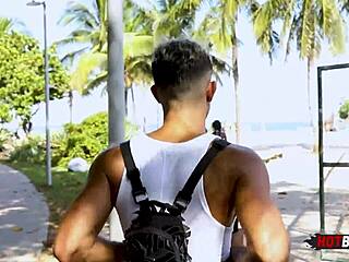 The young cariocas ask, 'Can we fuck you with our monster cocks in a threesome?'