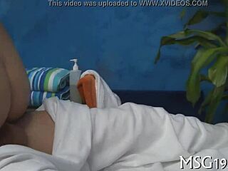 active masseuse gives a head job