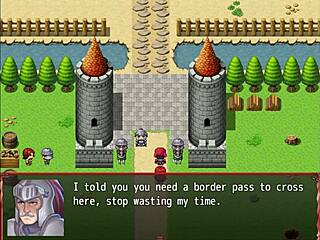 Watch the naive nun learn blowjob in harem game