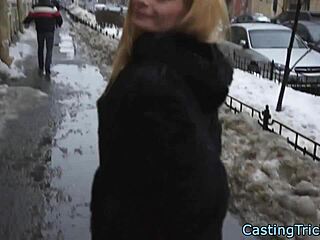 I see this casting newbie enjoying riding my cock passionately