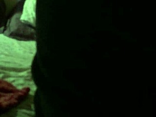 Secretly taping BBW couple in intimate moments.