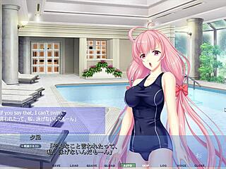 Pounding my anime crush by the poolside