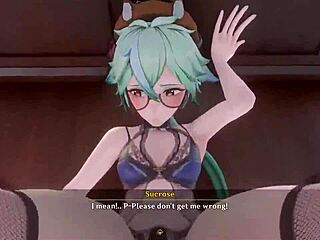 Pinksama Brings Wild Lesbian Futanari Action in Mondstadt Night