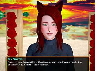 my new family playing game with redhead milf and big tits