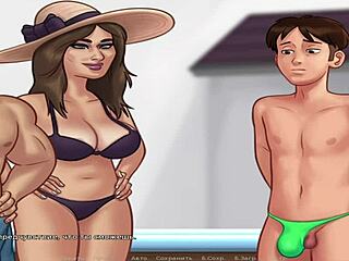 milf in summertime saga uses 69 as working tool at office.