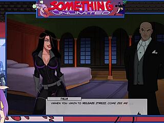 Something Unlimited Part 145 - Brunette maid handles monster cock in hentai game