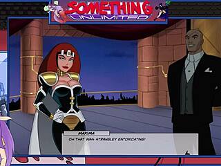 Something Unlimited Part 145 - Brunette maid handles monster cock in hentai game