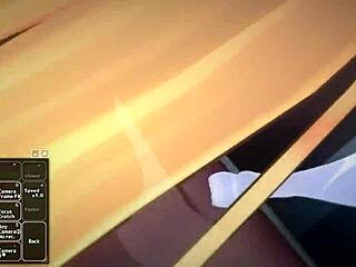 Blonde girl, are you having a lot of fun in hentai anime?