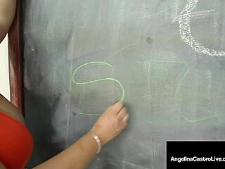 BBW Teacher Angelina Castro Titty Fucks a Cock!