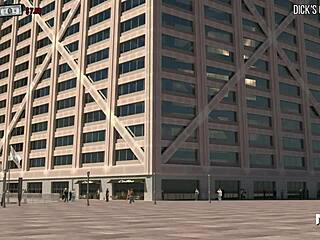 Fashionbusiness Takes A Hot Shower In 3d Cartoon