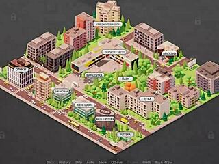 Red Sakura Mansion 2 Part 6: Bound Anime Threesome with Monster Cock Action