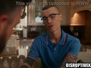 Oh My God! Widower Gets Wild in Gay Bareback Sex with Tattooed Friend!