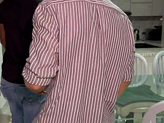 Airbnb owner fucks skinny tenants hard