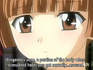 นักเรียนสาวเฮ็นไตถูกจับได้ว่าช่วยตัวเองในฉากโรงเรียนแบบไม่เซ็นเซอร์