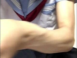 crossdress schooluniform03 with dildo and assfucking