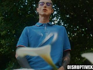 Oh My God! Widower Gets Wild in Gay Bareback Sex with Tattooed Friend!