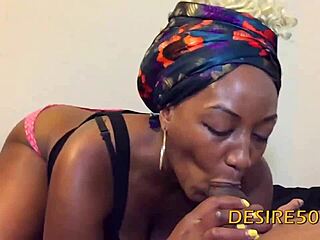 Milf deepthroats big black cock homemade