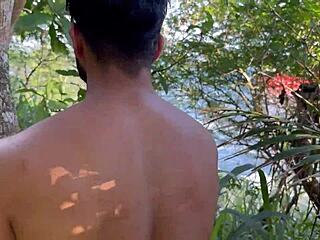 I took my hot black friend to the trail for big ass blowjob!