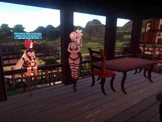 sexy hentai doll dances in monster girl island game