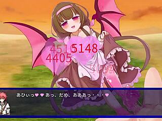 Succubus Duel Battles Slime Succubus in Anime Game