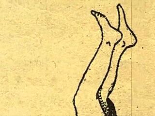 أبجدية إيروتيك مفصلة بأسلوب ريترو مع شخصيات أنمي كلاسيكية