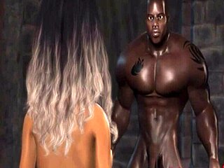 3d porn contrasts big cock with big boobs