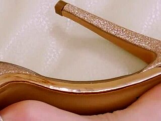 I'm so turned on watching this sexy blonde on the sofa.