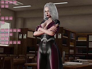Deseo su cuerpo curvy en juego erótico de bibliotecaria