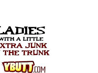 black dick pounding blonde babe with tattoo in interracial blowjob