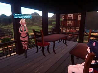 sexy hentai doll dances in monster girl island game