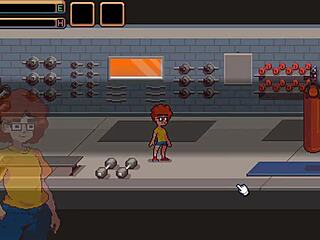 Chica hentai musculosa mama polla tras entrenamiento gym