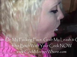 Cock sucking pro swallows cum deepthroat