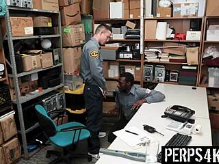 gay officer punishes twink with bareback fucking