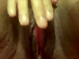 Exploring Swollen Area with Vibrator and Dildo