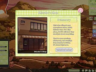 Summer Clover harem game: blonde step sister rides giant cock