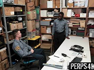 gay officer punishes twink with bareback fucking