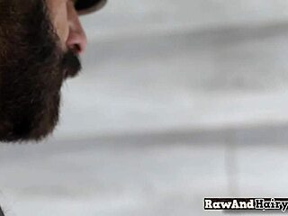 Horny gay bear bangs otter ass 😈