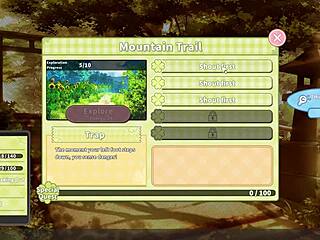 Summer Clover harem game: blonde step sister rides giant cock