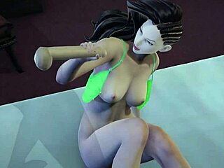 Laura Matsuda sucks a big cock! 3D porn!